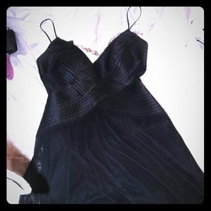 A black long dress